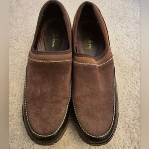 Womens Suede Waterproof Mules 7